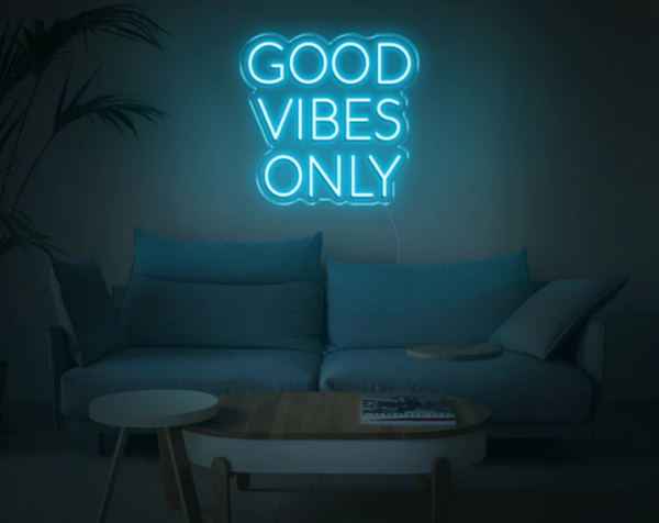 good vibes only blue